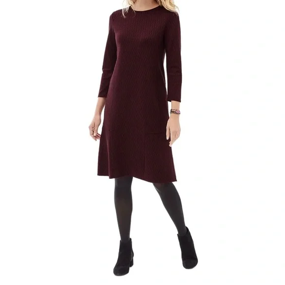 burgundy 3/4 sleeve dress Dressystars Women Burgundy Bateau Neck Mother of the Bride Dress 3/4 Sleeve  Evening Dress main image 1